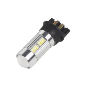 LED žárovky do auta 12V / PW24W - bílé 8xSMD LED + 3W CREE LED čip (2ks)