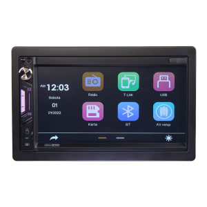 Multimediální 2DIN autorádio - 6,9&quot; LCD / Carplay / Android Auto / Mirror link / Carplay / Bluetooth / USB / microSD