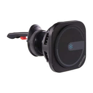 Magnetický držák pro telefony - s bezdrátovým nabíjením QI s aktivním chlazením / do mřížky ventilace (MagSafe compatible)