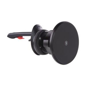 Magnetický držák pro telefony - s bezdrátovým nabíjením QI / do mřížky ventilace (MagSafe compatible)
