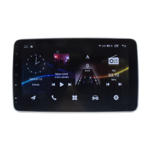 Multimediální 1DIN autorádio - 10&quot; LCD / OS Android / WI-FI / GPS / CarPlay / Bluetooth / 2x USB / 4G