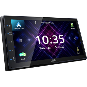 Autorádio JVC KW-M565DBT - 6,8&quot; displej / Apple CarPlay / Android Auto / DAB / USB / AUX / Bluetooth